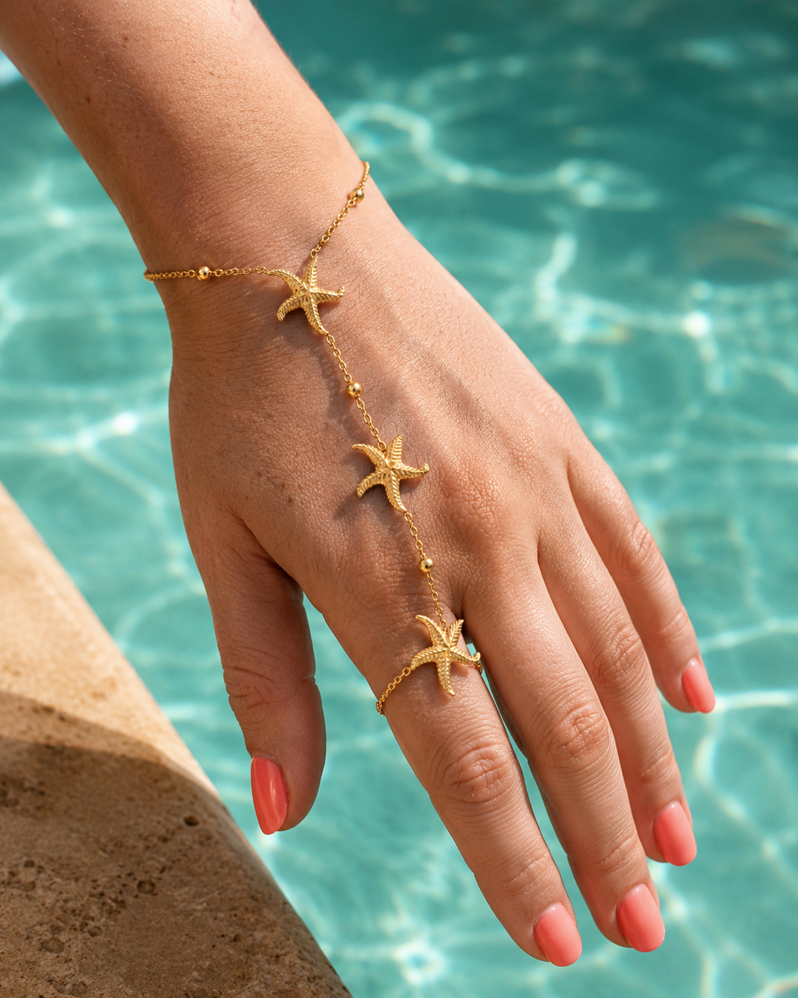 Portofino – Chaîne de main Étoiles de mer