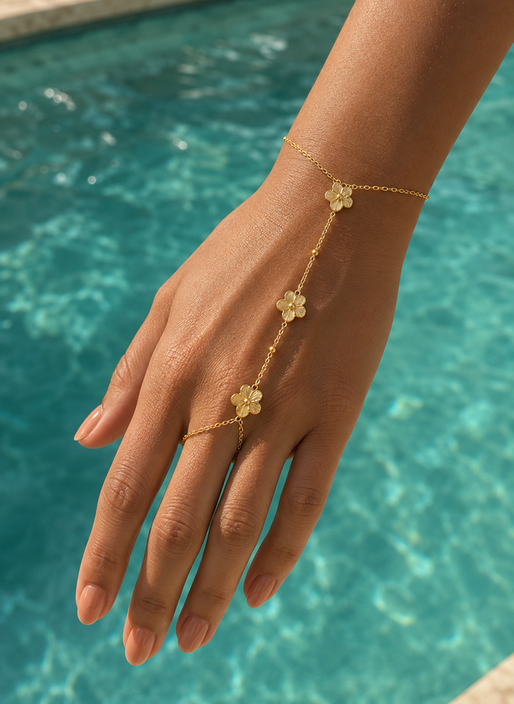 Positano – Chaîne de main Fleur